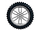 invID: 127110240 P-No: 88517c02  Name: Wheel 75mm D. x 17mm Motorcycle with Black Tire 100.6mm D. Motorcycle (88517 / 11957)
