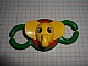 invID: 130316901 P-No: 31697pb02  Name: Primo Teether Chain Link with Red Center and Yellow Elephant Head
