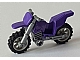 invID: 142475676 P-No: 50860c05  Name: Motorcycle Dirt Bike with Flat Silver Chassis (Long Fairing Mounts) and Light Bluish Gray Wheels