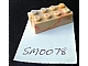invID: 143289309 P-No: bslot04a  Name: Brick 2 x 4 without Bottom Tubes, Slotted (with 2 slots, opposite)