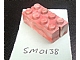 invID: 143354766 P-No: bslot04a  Name: Brick 2 x 4 without Bottom Tubes, Slotted (with 2 slots, opposite)