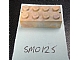 invID: 143355244 P-No: bslot04a  Name: Brick 2 x 4 without Bottom Tubes, Slotted (with 2 slots, opposite)