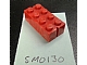 invID: 143356061 P-No: bslot04a  Name: Brick 2 x 4 without Bottom Tubes, Slotted (with 2 slots, opposite)
