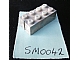 invID: 143423684 P-No: bslot04  Name: Brick 2 x 4 without Bottom Tubes, Slotted (with 1 slot)
