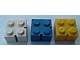 invID: 146380889 P-No: bslot02b  Name: Brick 2 x 2 without Bottom Tubes, Slotted (with 2 slots, corner)