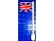 invID: 149014775 P-No: 3596pb12  Name: Flag on Flagpole, Straight with United Kingdom Union Jack Pattern (Stickers)