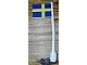 invID: 149669442 P-No: 3596pb29  Name: Flag on Flagpole, Straight with Sweden Pattern (Stickers)