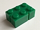 invID: 154490970 P-No: bslot03bR  Name: Brick 2 x 3 without Bottom Tubes, Slotted (with 2 slots, corner right)