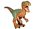 invID: 158243717 P-No: Raptor05  Name: Dinosaur Raptor / Velociraptor with Olive Green Back and Sand Green Markings (Jurassic World Echo)