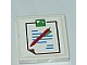 invID: 164143663 P-No: 3068pb0118  Name: Tile 2 x 2 with Hospital Chart with Brown Outline, Blue Text, and Red and Green Pen Pattern (Sticker) - Sets 5874 / 5875 / 5876