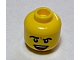 invID: 167531323 P-No: 3626cpb0537  Name: Minifigure, Head Black Angled Eyebrows, Dark Orange Chin Dimple, Open Mouth Smile with Top Teeth and Red Tongue Pattern - Hollow Stud