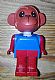 invID: 169301228 M-No: fab8c  Name: Fabuland Monkey - Mark Monkey, Red Head, Legs and Arms, Blue Top