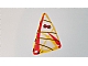 invID: 170160201 P-No: x772px5  Name: Plastic Triangle 9 x 15 Sail with Red Extreme Team Logo Pattern