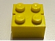 invID: 171338729 P-No: bslot02a  Name: Brick 2 x 2 without Bottom Tubes, Slotted (with 2 slots, opposite)