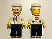 invID: 171890548 M-No: chef025  Name: Chef - Black Legs, Moustache Curly Long, 'LEGO House Home of the Brick' Print on Back