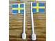 invID: 173096135 P-No: 3596pb29  Name: Flag on Flagpole, Straight with Sweden Pattern (Stickers)