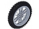 invID: 175991189 P-No: 88517c02  Name: Wheel 75mm D. x 17mm Motorcycle with Black Tire 100.6mm D. Motorcycle (88517 / 11957)