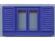 invID: 178572327 P-No: cwindow03  Name: Window 1 x 6 x 3 Shuttered, with Glass for Slotted Bricks