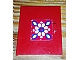 invID: 178636449 P-No: 838pb02  Name: Homemaker Cupboard Door 4 x 4 with White and Blue Flower Pattern (Sticker) - Set 294