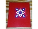 invID: 178636456 P-No: 838pb02  Name: Homemaker Cupboard Door 4 x 4 with White and Blue Flower Pattern (Sticker) - Set 294