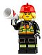 invID: 179338834 M-No: col349  Name: Fire Fighter, Series 19 (Minifigure Only without Stand and Accessories)