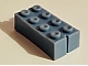 invID: 186716282 P-No: bslot04a  Name: Brick 2 x 4 without Bottom Tubes, Slotted (with 2 slots, opposite)