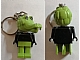 invID: 187166189 G-No: KCF01  Name: Crocodile 1 Key Chain - Twisted Metal Chain, no LEGO Logo on Back