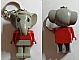 invID: 187188444 G-No: KCF07  Name: Elephant 2 Key Chain - Twisted Metal Chain, no LEGO Logo on Back