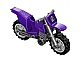 invID: 187443908 P-No: 50860c05  Name: Motorcycle Dirt Bike with Flat Silver Chassis (Long Fairing Mounts) and Light Bluish Gray Wheels
