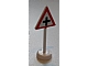 invID: 193136313 P-No: bb0307pb01  Name: Road Sign with Post, Triangle with 