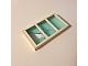 invID: 196381237 P-No: 6160c03  Name: Window 1 x 4 x 6 with 3 Panes with Fixed Trans-Light Blue Glass