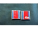 invID: 196634723 P-No: 3068pb0040  Name: Tile 2 x 2 with Red and Blue Stripe Pattern (Sticker) - Set 6679-2