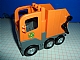 invID: 198827563 P-No: 48125c03pb01  Name: Duplo Cabin Truck Semi-Tractor Cab with Dark Bluish Gray Base and Recycling Arrows Pattern