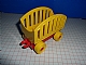invID: 146050467 P-No: 2312c01  Name: Duplo Car Base 2 x 6 with Open Hitch End and Yellow Wheels