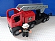 invID: 37607429 P-No: 48125c01  Name: Duplo Cabin Truck Semi-Tractor Cab with Black Base