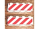 invID: 198916109 P-No: 3010pb006  Name: Brick 1 x 4 with Red Danger Stripes Pattern on Two Sides (Stickers) - Set 6681