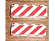 invID: 198916140 P-No: 3010pb006  Name: Brick 1 x 4 with Red Danger Stripes Pattern on Two Sides (Stickers) - Set 6681