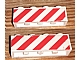 invID: 198916169 P-No: 3010pb006  Name: Brick 1 x 4 with Red Danger Stripes Pattern on Two Sides (Stickers) - Set 6681