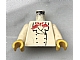 invID: 202511839 P-No: 973px3c01  Name: Torso Chef with 6 Buttons, Short Red Neckerchief Pattern / White Arms / Yellow Hands