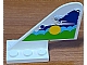 invID: 205657010 P-No: 3587pb05  Name: Tail with Rounded Top, Airplane above Sun & Clouds Pattern on Both Sides (Stickers) - Sets 1808 / 1817