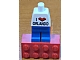 invID: 308579690 G-No: 850501  Name: Magnet Set, I Brick Orlando LEGO Minifigure, Lego Store Orlando, FL - Glued with 2 x 4 Brick Base blister pack