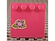 invID: 208889989 P-No: 6179pb146  Name: Tile, Modified 4 x 4 with Studs on Edge with Medium Lavender Flower and Lime Leaves Pattern (Sticker) - Set 41038
