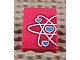 invID: 208890833 P-No: 24309pb002  Name: Slope, Curved 3 x 2 with Half Heart Electron Orbitals Pattern (Sticker) - Set 41116