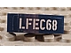 Lot ID: 208891868 P-No: 50950pb055L Name: Slope, Curved 3 x 1 with 'LFEC68' Pattern Model Left Side (Sticker) - Set 6867 invID: 208891868 P-No: 50950pb055L Name: Slope, Curved 3 x 1 with 'LFEC68' Pattern Model Left Side (Sticker) - Set 6867