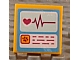 invID: 208894423 P-No: 3068pb0913  Name: Tile 2 x 2 with Screens with Heart, Heart Monitor Graph and Animal Paw Pattern (Sticker) - Set 41085