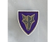 invID: 211682038 P-No: 3846pb018  Name: Minifigure, Shield Triangular  with Purple and Gold Danju Wolf Pattern