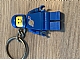 invID: 213878924 G-No: KC134  Name: Classic Space Blue Figure Key Chain with LEGO Logo on Back