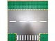 invID: 214170483 P-No: 44341pb01  Name: Baseplate, Road 32 x 32 6-Stud T Intersection with Dark Gray Road, Yellow Dashed Lines, and Crosswalk Pattern