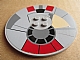 invID: 214224781 P-No: 6177pb005  Name: Tile, Round 8 x 8 with 4 Studs in Center with Millennium Falcon Top Pattern (Sticker) - Set 4504