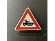 invID: 218339792 P-No: 892pb008  Name: Road Sign 2 x 2 Triangle with Clip with Red Border and Truck Pattern